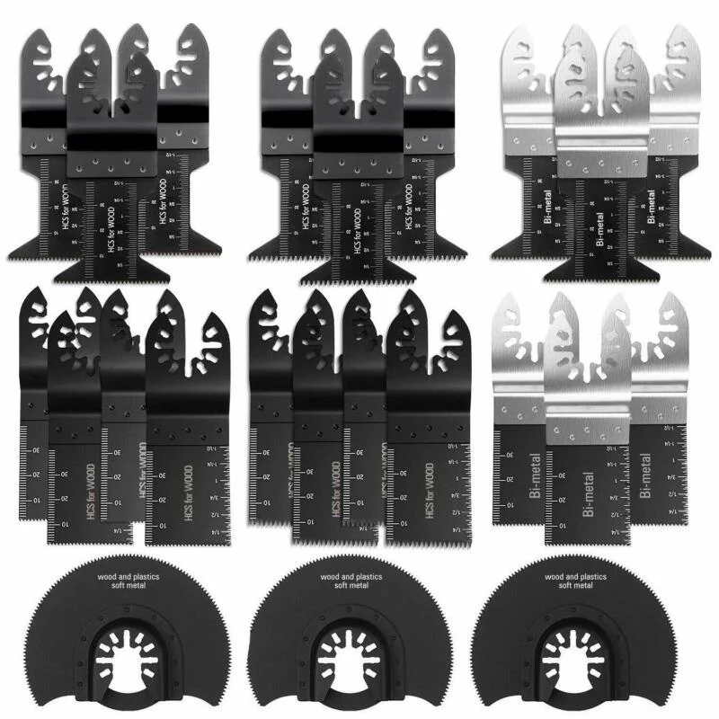 

23Pcs /set Oscillating Saw Blades Accessories Multitool Saw Blades Power Wood Cutting Tool Bits For Fein Bosch