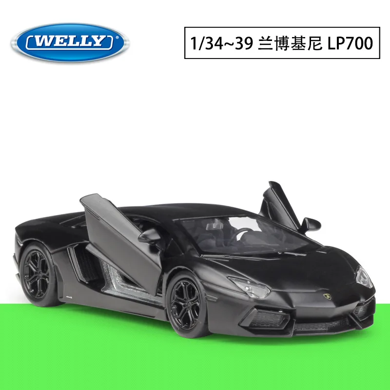 WELLY Welly 1: 34-36-39 Lamborghini Evan Tower Multi-Lp700 модель автомобиля из сплава