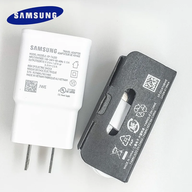 Оригинальное зарядное устройство Samsung для быстрой зарядки настенный USB-адаптер
