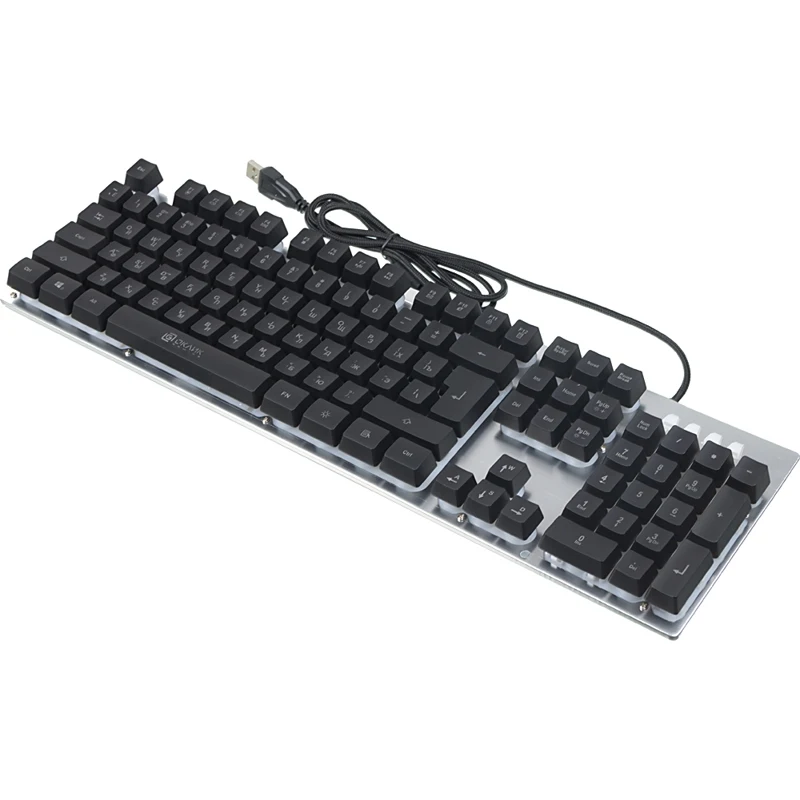Клавиатура OKLICK 770G IRON FORCE, серый