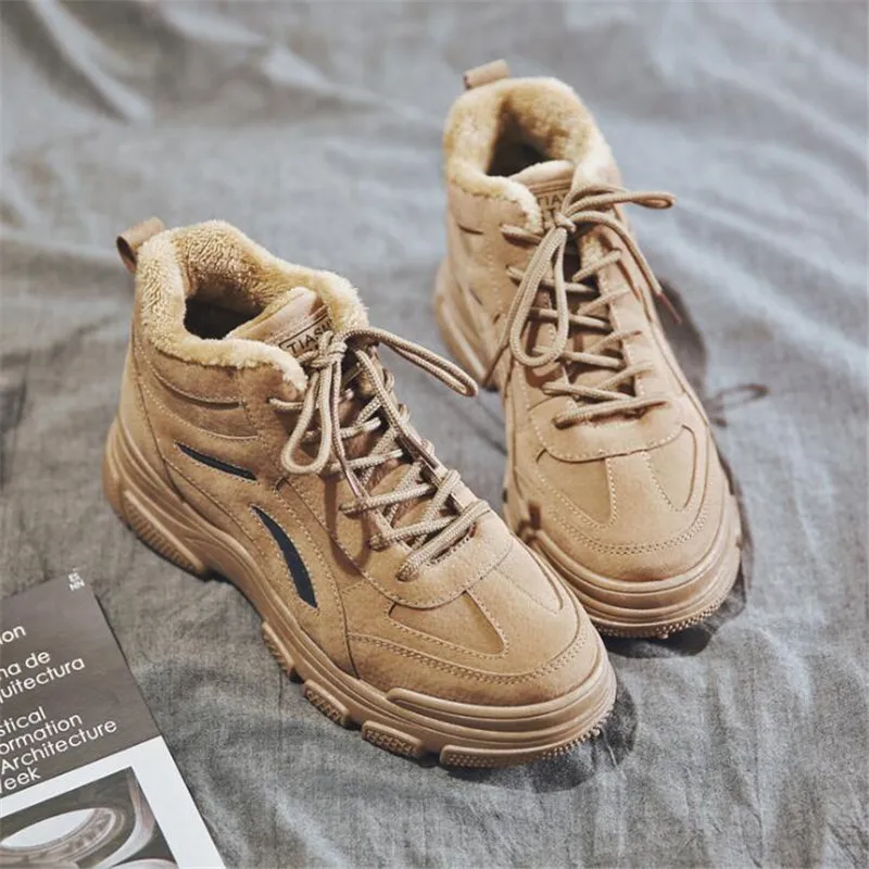 

2019 winter shoes plush shoes women ankle boots Male Shoes Adult Casual Quality Rubber Ankle Warm Boots