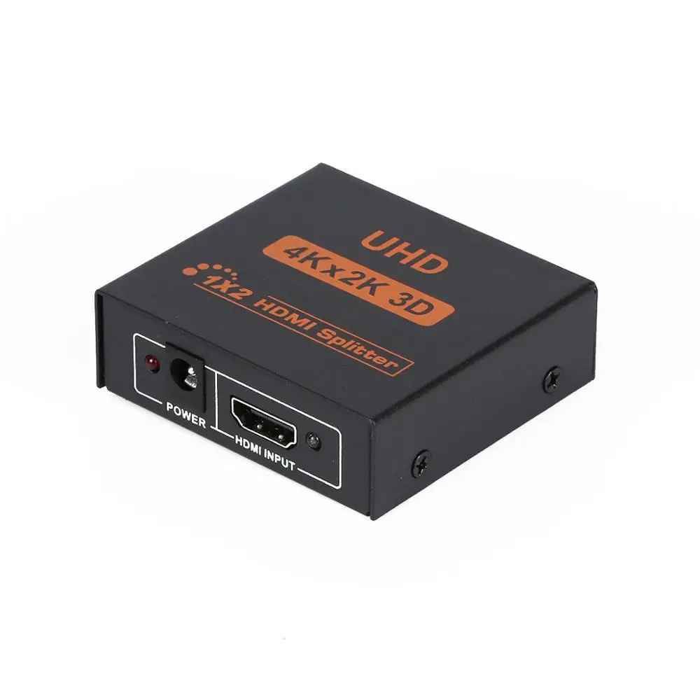 HDMI 1.4b UHD 3D 4K* 2K Full HD 1080p HDMI сплиттер 1X2 2-Портовый Концентратор репитер усилитель с 5 В DC Блок питания вилка Европа/США GT