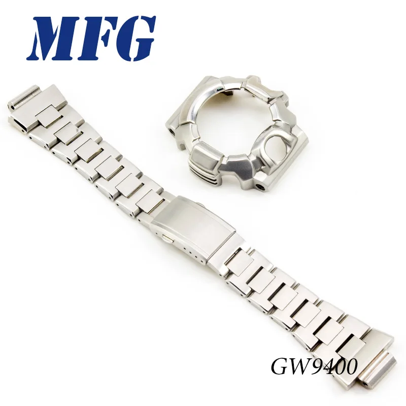 MFG металлический ремешок для часов GW9400 корпус из нержавеющей стали чехол