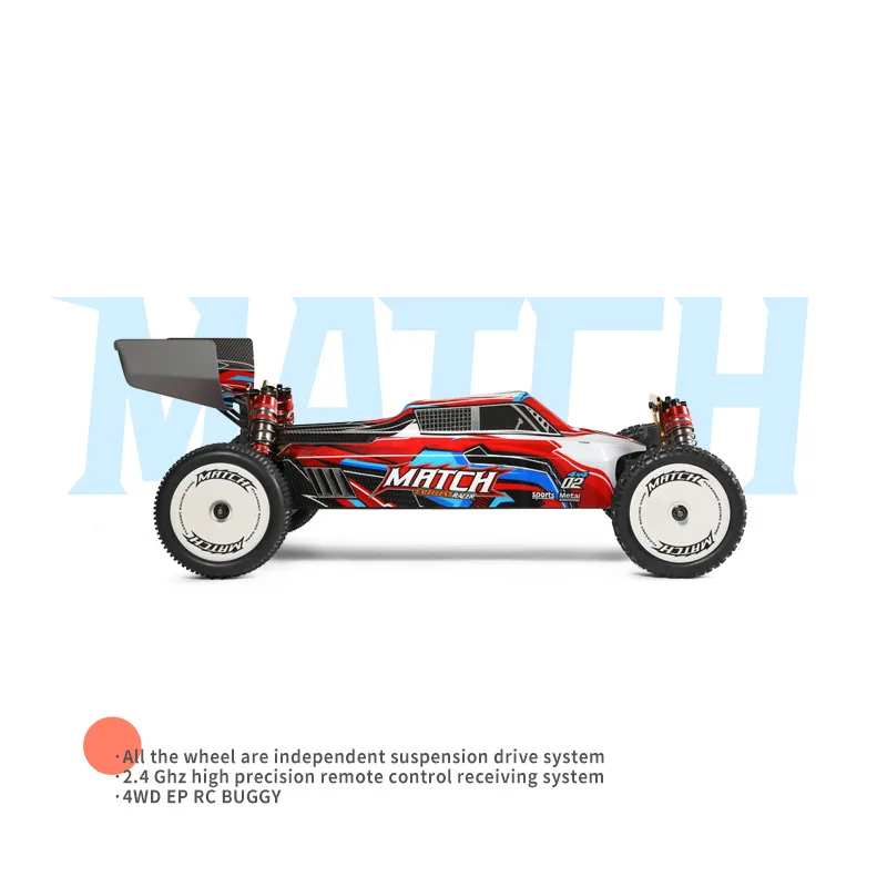 1/10 RC카 Wltoys 104001 4WD 2.4G 레이싱 카 리모컨 장난감, 어린이용 45 km/h 고속 차량 모델, 남아용 장난감