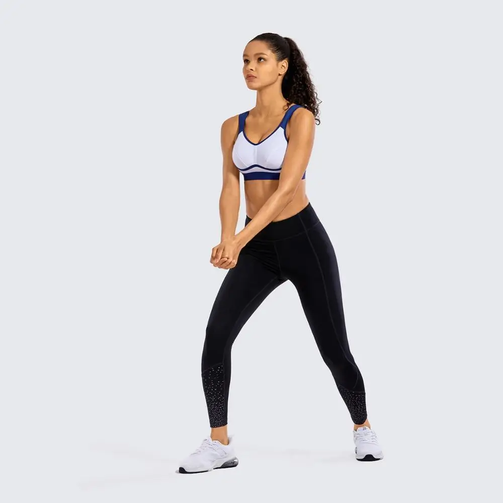 Beste Vrouwen Hoge Impact Ondersteuning Bounce Controle Plus Size Workout Sportbeha (Opmerking zwarte Kleur Is Zwart Met Grijs Trim)