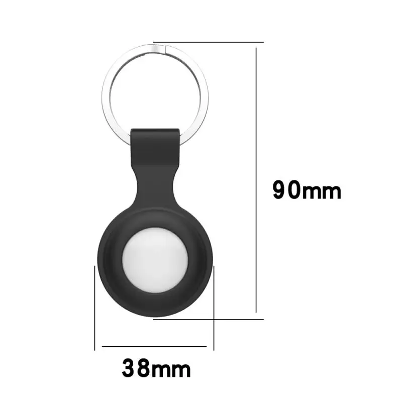 Ainiv Étui de Protection en Silicone pour Airtag, Housse de Protection pour  AirTags, Étui de Protection Étanche Anti-Perte, Porte-clés AirTag pour