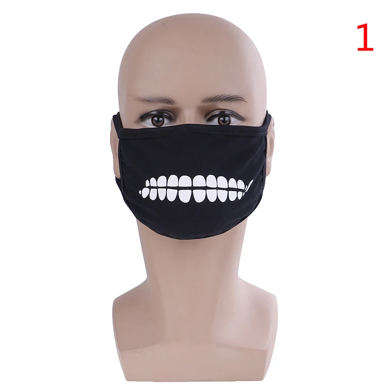 Hot Sale Black Cotton Bear Dustproof Mouth Face Mask Anime Cartoon Bear Women Men Sexy Party Mask Face Mouth Masks