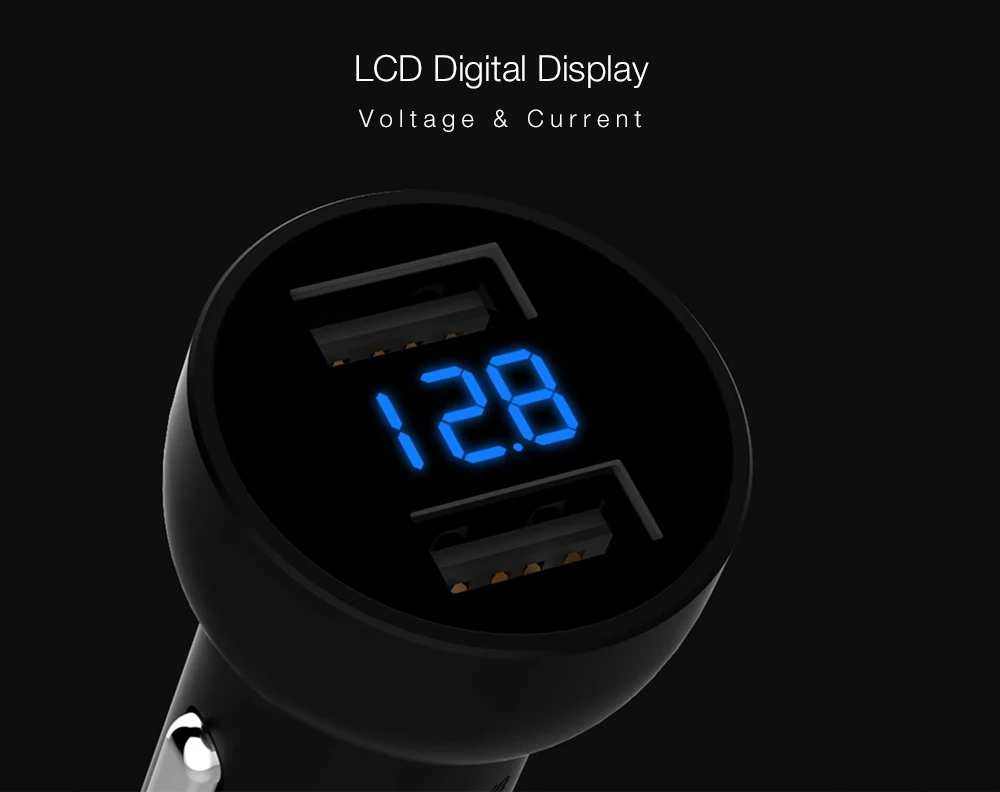 MCDODO CC- 387 Car Charger 3.4A Dual USB LCD Display