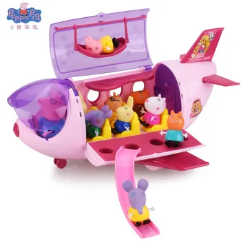 

Peppa Pig toys George Peppa dolls Pig Friends and Family Dolls cars Model Airplane Character Children Christmas Gifts Birthday