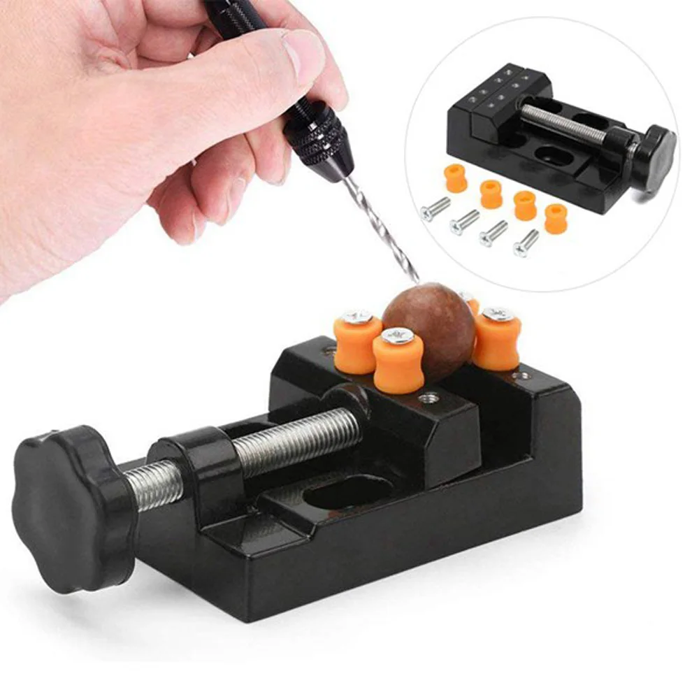 

50pcs Metal Drill Pin Vice Kit Wooden Carving Clamp Woodworking Crafts Jewelry Watches Bench Electric Drilling Tools