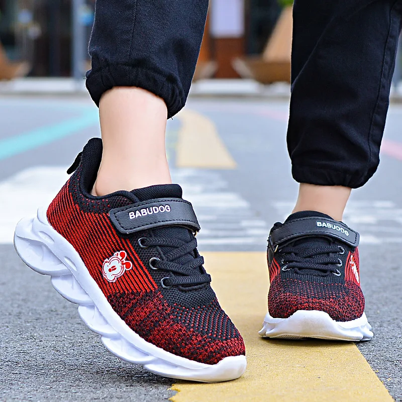 

Tongxie Men And Women CHILDREN'S Shoes 2019 Autumn Running Sports Training Primary School STUDENT'S Boa Fashion Soft-Sole Deodor