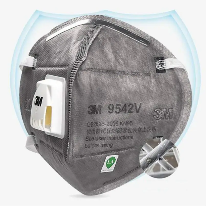 

In Stock! 3M N95 Mouth Face Mask 9542v with Respirator Valve FFP2 Mask Anti DustProtective Dustproof PM2.5 Protective Mask