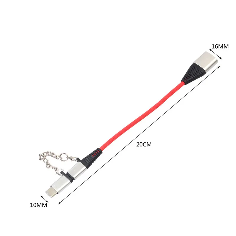 2 в 1 type-c Micro-USB 2,0 OTG кабель type C-USB адаптер OTG для зарядки type-C Micro зарядное устройство кабель для передачи данных адаптер конвертер