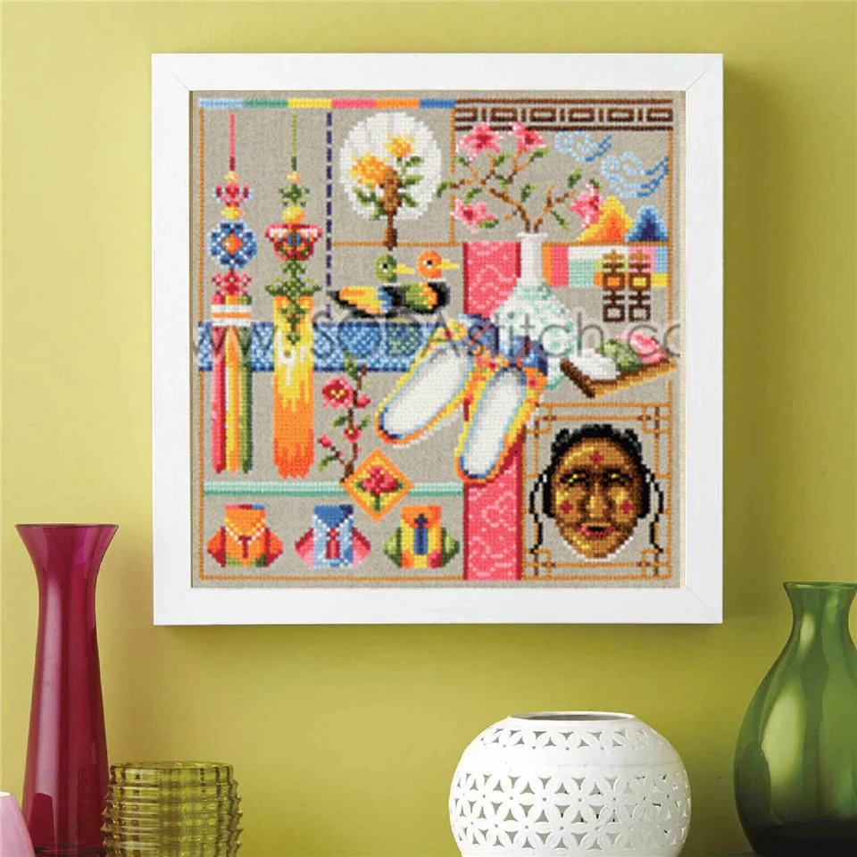 Cross Stitch Set Chinese Cross stitch Kit Embroidery Needlework Craft