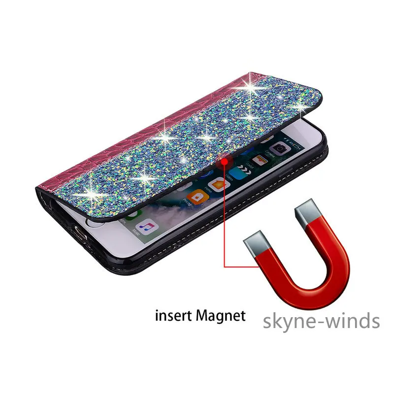 Роскошный блестящий чехол для Xiaomi mi 9 Lite, чехол из искусственной кожи, силиконовая рамка для Funda Xiaomi mi 9 Lite, чехол mi 9 Lite, откидная крышка