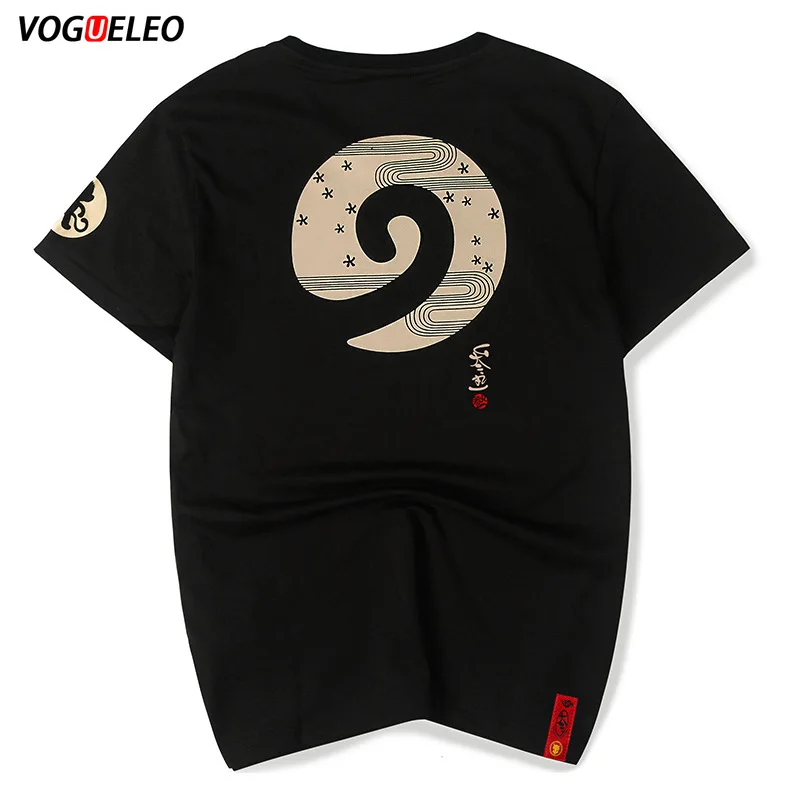 VOGUELEO/футболки с принтом для мужчин,, хип-хоп, Harajuku стиль, Уличная Повседневная футболка с принтом и коротким рукавом, мужские модные футболки