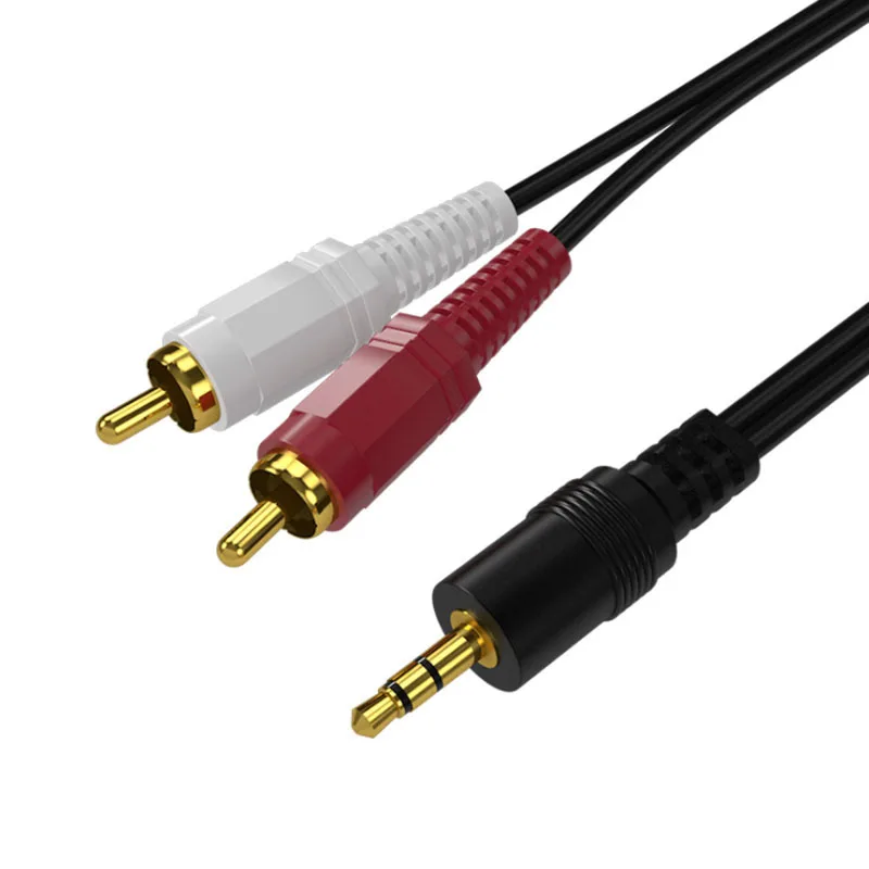 

RCA Cable 2RCA to 3.5 audio cable 3.5mm jack rca aux cable 1.5m 3m 5m 10m 15m For phone Edifer Home Theater DVD 2RCA audio cable