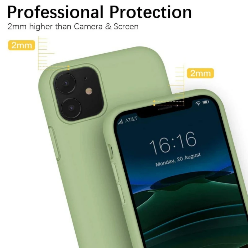 New Liquid Silicone Case For Iphone 12 Mini Pro
