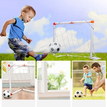 

Folding Children Mini Football Soccer Goal Post Net Set with Ball Pump Kids Football Sport Toy Indoor Outdoor Games Toys