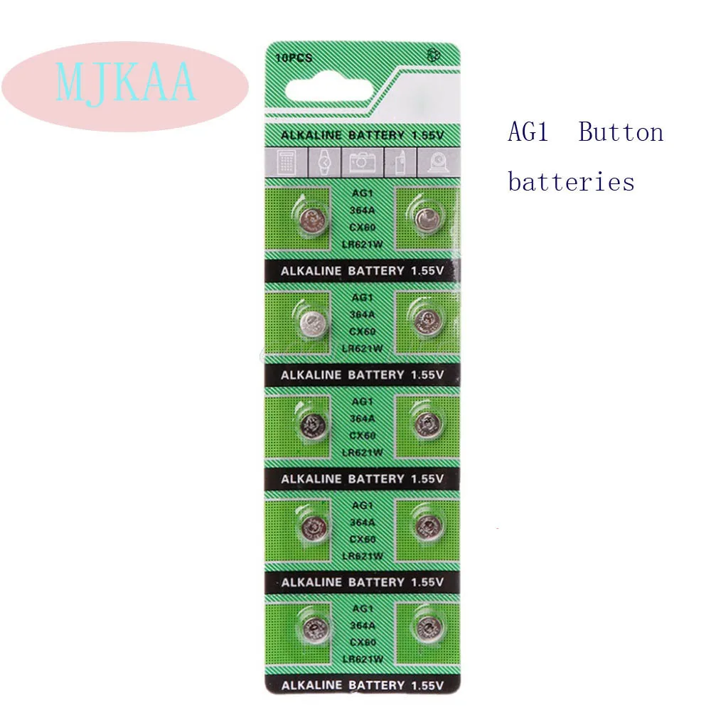 

30PCS/ AG1 364 164 531 SR60 LR621 SR621SW Battery 1.55 V Watch Button Button Battery 100% Original Brand