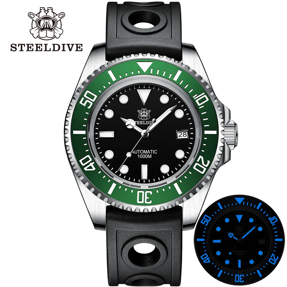 Steeldive Official Mechanical Dive Watch 1000m Waterproof Nh35 Movement