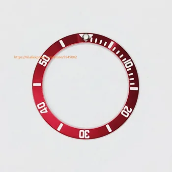 

Four kinds of 40mm men's watches with 38mm inner diameter 30.6mm model red aluminum frame insert parts dial