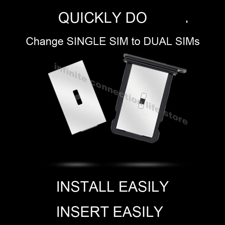 Адаптер переходник с двумя Sim картами на две карты для iPhone Simhub 4 я версия Iphone смена
