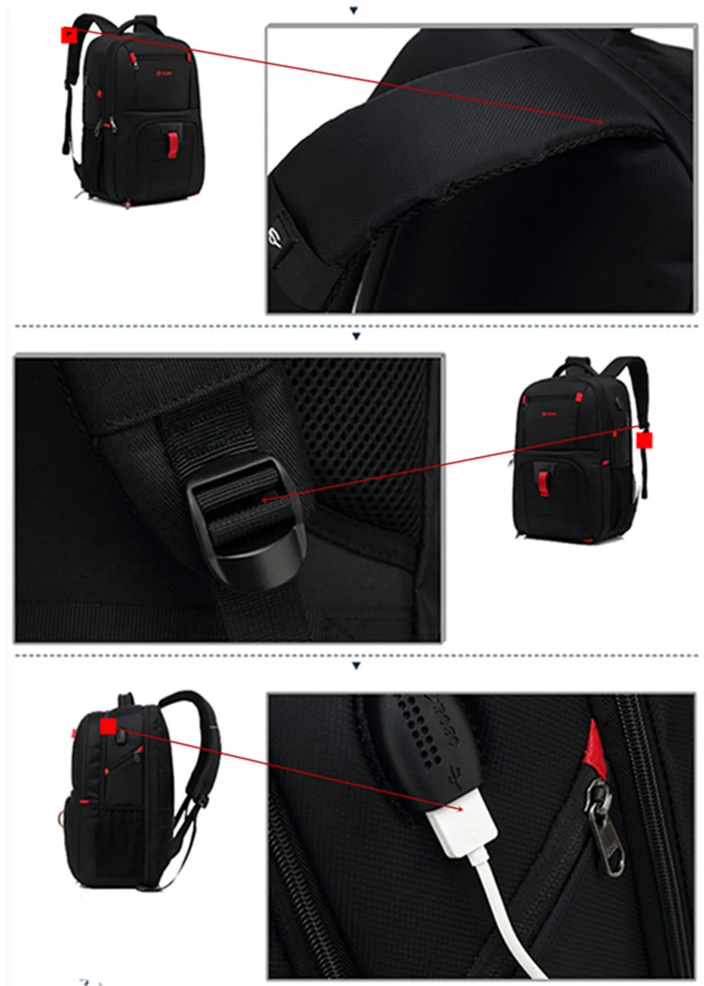 POSO рюкзак 17,3 дюймов рюкзак для ноутбука нейлоновый Многофункциональный Водонепроницаемый рюкзак модные повседневные рюкзаки студенческие рюкзаки