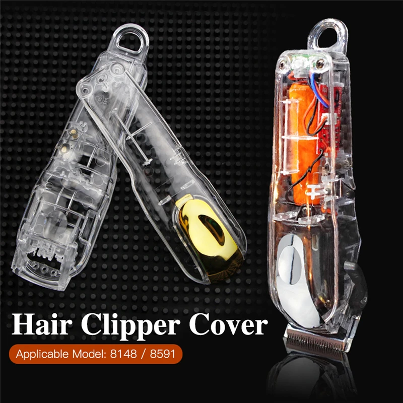

Professional Electric Hair Transparent Clipper Cover Barber Shop Hair Trimmer Cover Hairdresser Cutting Hair Clipper Cover