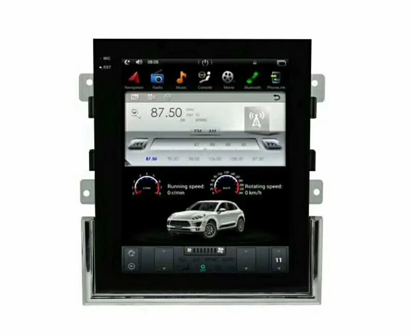 

10.4" tesla style vertical screen android 6.0 Quad core Car GPS radio Navigation for Porsche Macan 2017
