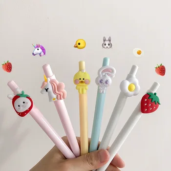 

Mohamm 0.5mm Rabbit Unicorn Black Ink Cartoon Gel Pen Office School Writing Student Supplies Stationery