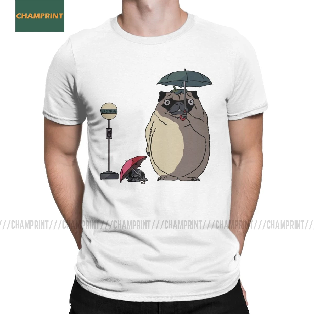 Мужские футболки Pugtoro Totoro Miyazaki с аниме японским мангой мой сосед ghiали дух