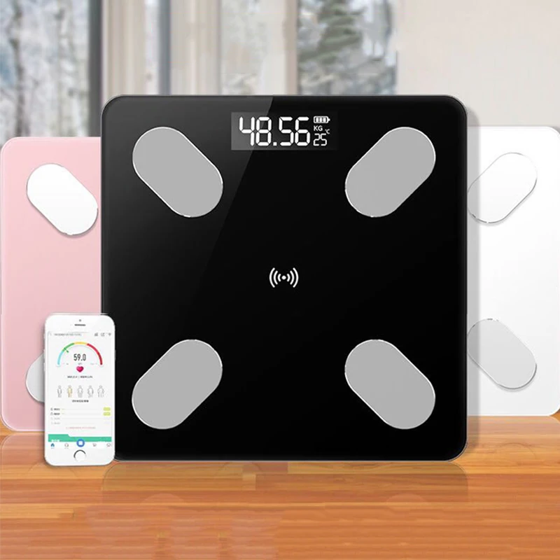 Body Fat Scale Smart BMI Scale Digital Bathroom Weight Scale, Body