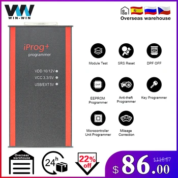 

IPROG Pro 2019 Full V82 ECU Programmer Iprog+ IMMO Odometer Mileage Correction Airbag Reset Iprog V80 PK DIGIPROG 3 Carprog Full