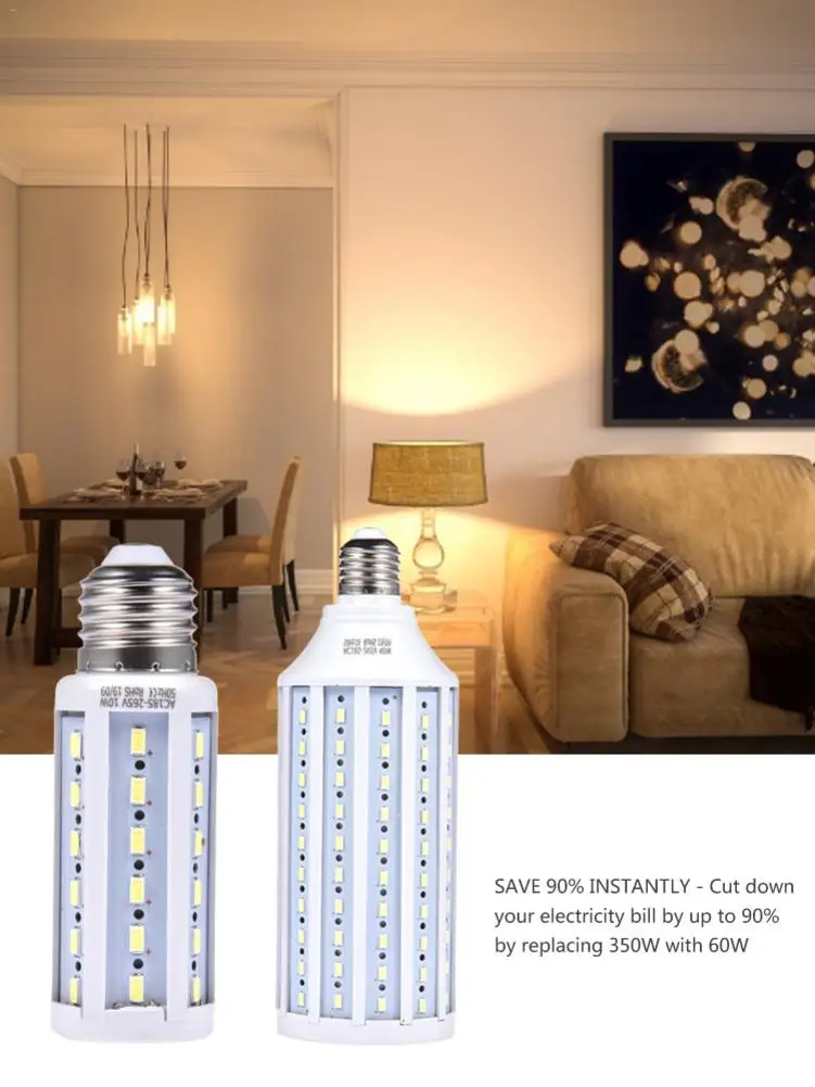 Corn Lamp E27/E26 LED Lamp Bulb Pendant Lighting Chandelier Ceiling Light 85-265V 10/20/ 40/60W Energy Saving Lamp