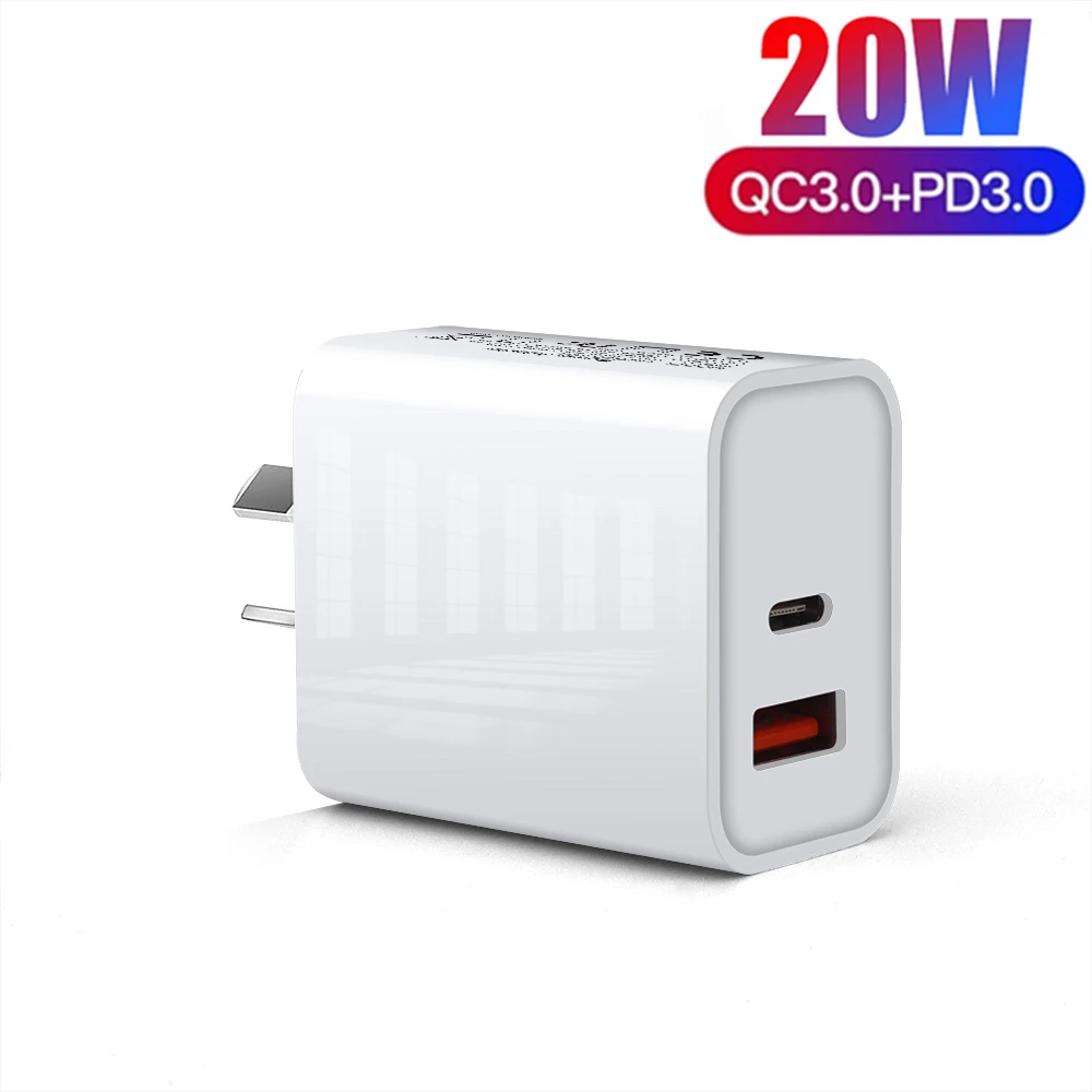 48W 4 Port USB PD Fast Charger Power Quick Charge 3.0 Type C Wall Adapter for iPhone 13 12 11 XS XR X 8 MacBook iPad Airpods Pro usb c 20w Chargers