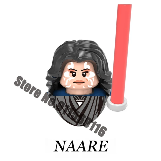 Luke Skywalker Building Blocks Ahsoka Tano Yoda Obi-Wan Kenobi Sith Kylo Ren Count Dooku Starkiller Star Action Figure Wars Toys E-X396