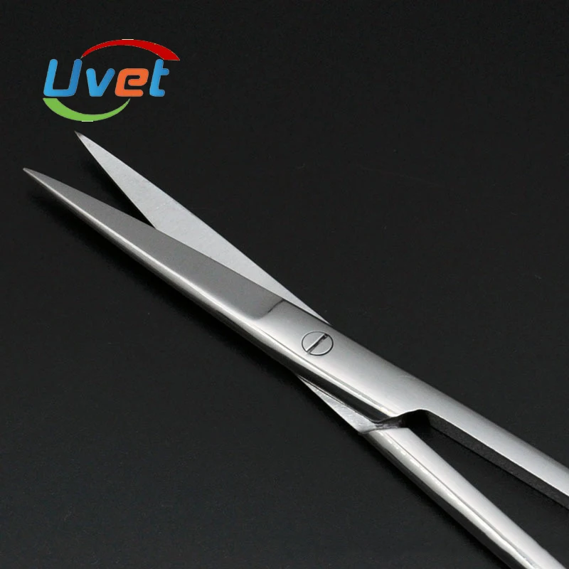 Uvet 10 шт. хирургические ножницы из нержавеющей стали прямые кончики налокотника
