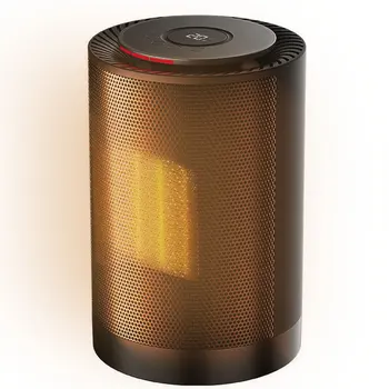 

Portable Mini 1200W/600W Ceramic Electric Heater with Overheat Tip-over Protection Timer for Home Office Rooms EU Plug 10x7in