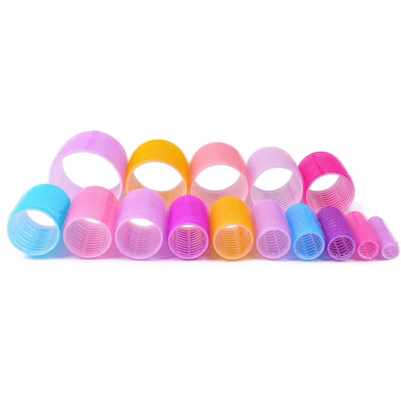 Hair Styling Tool Hair Curling Tools Hair Rollers 6Pcs/Pack Self Grip Hair Curlers Salon Dressing Curlers Jumbo Size Sticky Cling Style