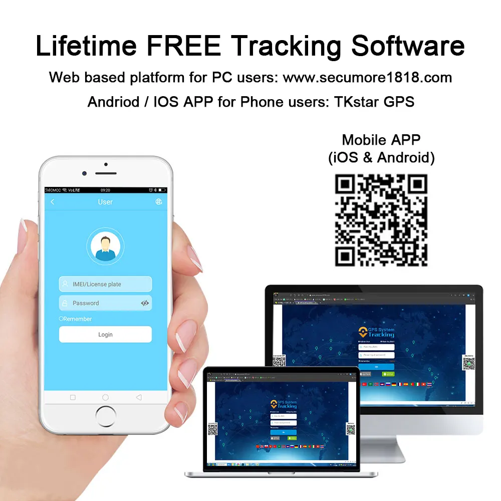 Автомобильный GPS трекер GT06 GSM GPRS устройство слежения за транспортным средством