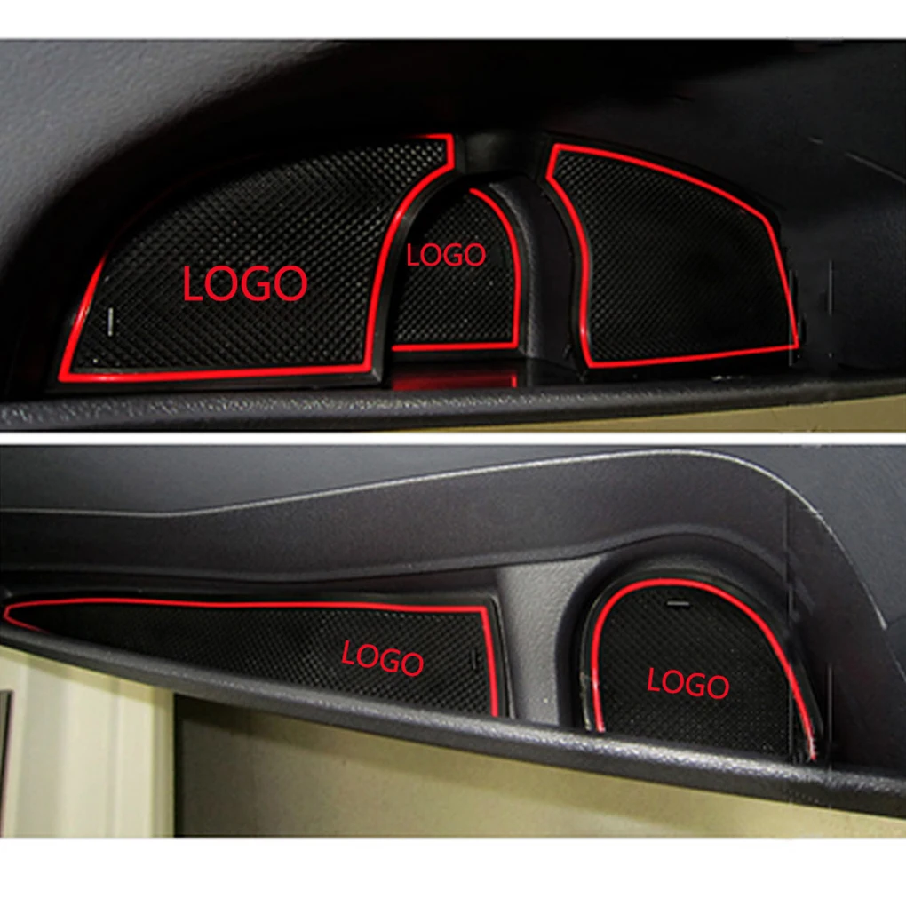 

18pcs/set Interior Car Door Groove Cup Holder Slots Non-slip Pad Mat Replacement For Q5L 2018