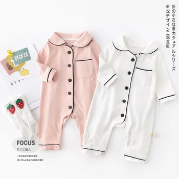 

Spring and Autumn 2020 New Arrival Korean style long sleeve casual homewear rompers for cute sweet baby girls and boys