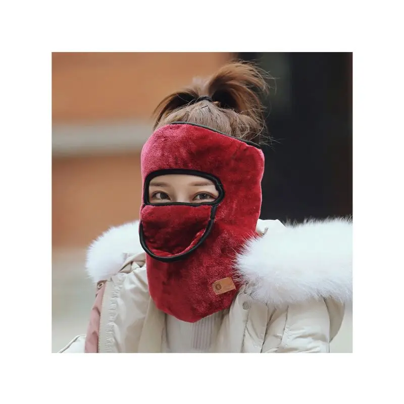 Men Women Winter Outdoor Neck Warm Face Mask Quick Dry Windproof Protection Fleece Hat Skiing Cap Cycling Sports Masks X5XC