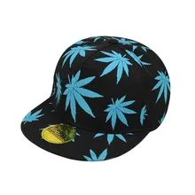 Новинка, мужская и женская хип-хоп кепка, женская модная кепка с принтом, плоская кепка в стиле хип-хоп, мужская и женская кепка с козырьком в виде кленового листа, бейсболка