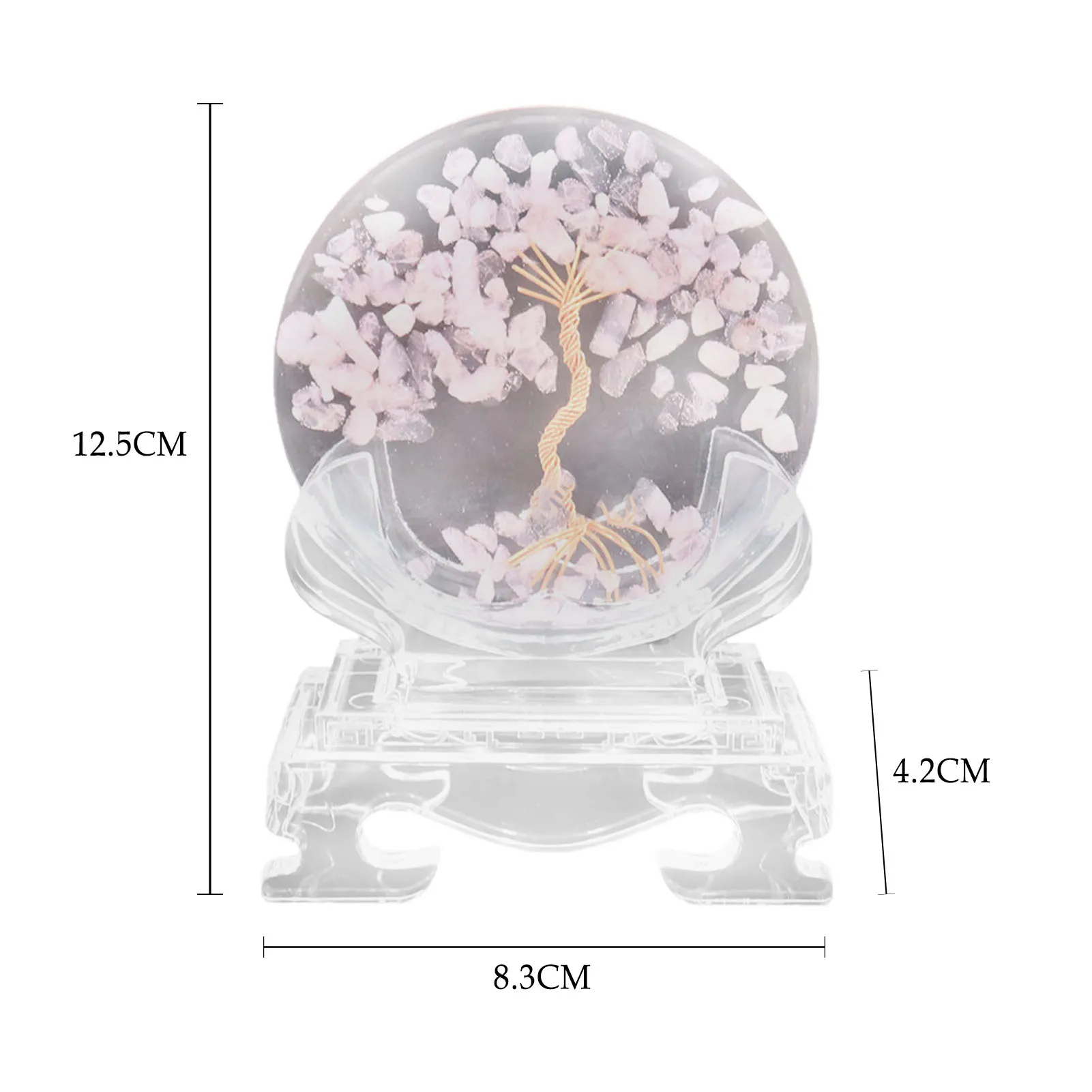 BESPORTBLE Bola De Cristal Conjunto De Sete Estrelas Acessórios Para Casa  Decoração Para Casa Mesa Topper Conjunto De Chakra Conjunto De Pedra