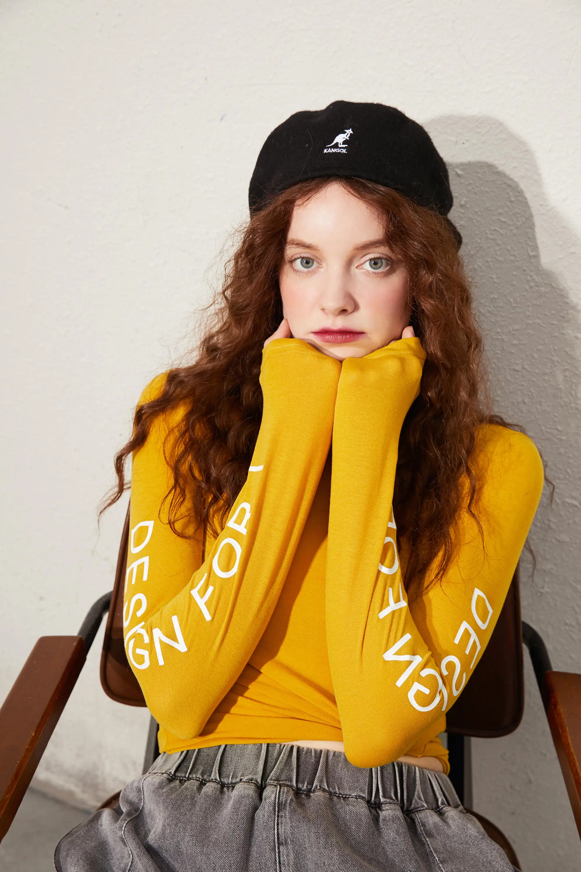 ELFSACK Harajuku Letter Print Casual T-Shirts Slim Women Top,2020 Autumn ELF Full Sleeve Korean Ladeis,Basic Daily Stylish Tops