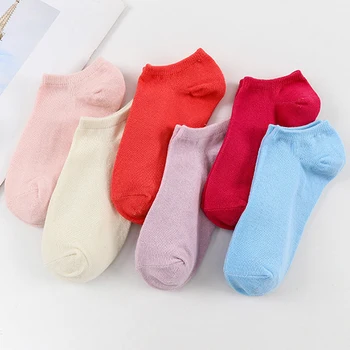 

20pieces=10pair/lot Candy Colors Women Ankle Socks Funny Cute Solid Color Boat Socks Womens Lady Girl Art Sock Short Sox 2020