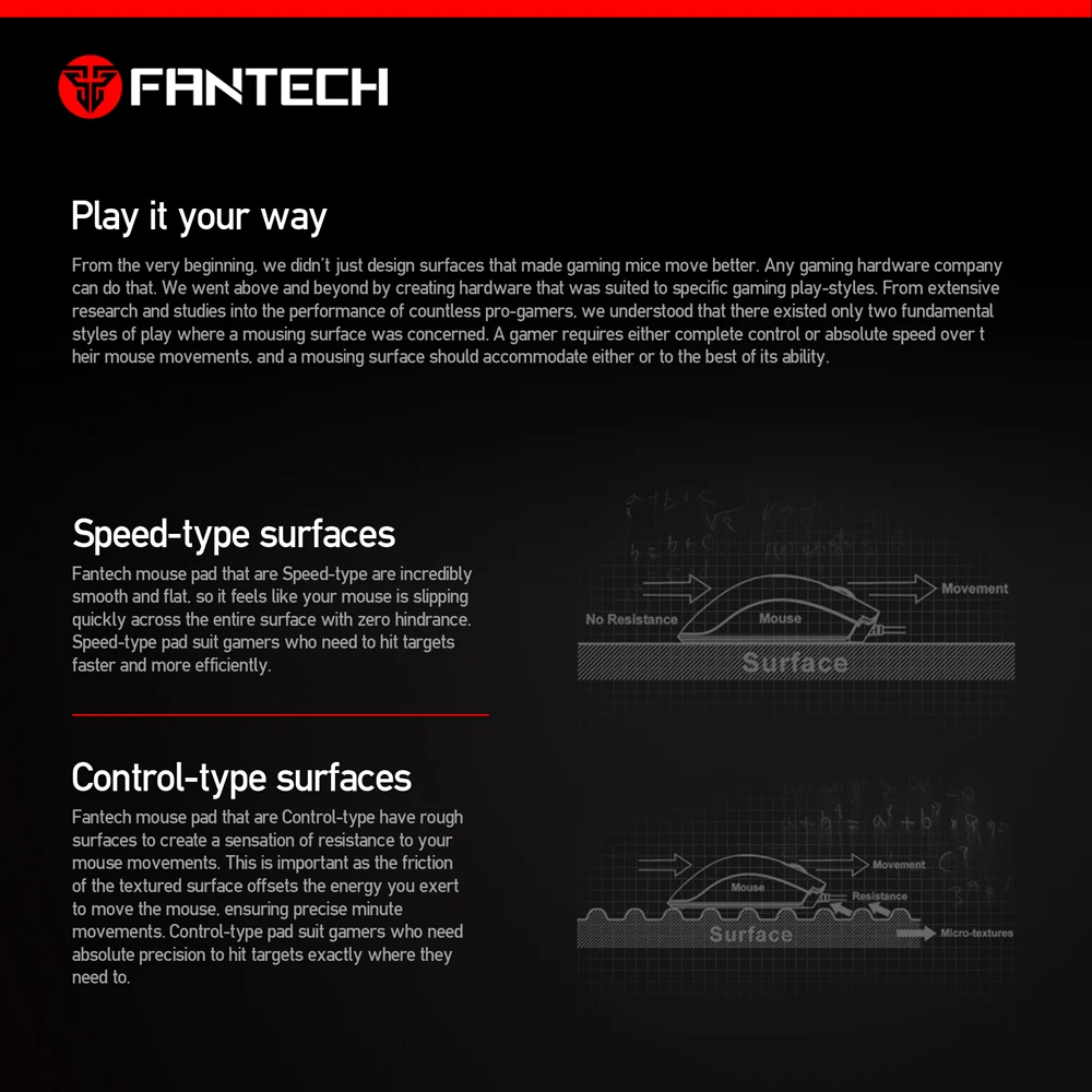 FANTECH MP25 цвет в нескольких спецификациях Противоскользящий натуральный каучук и гладкая поверхность игровой коврик для мыши с фиксирующей кромкой