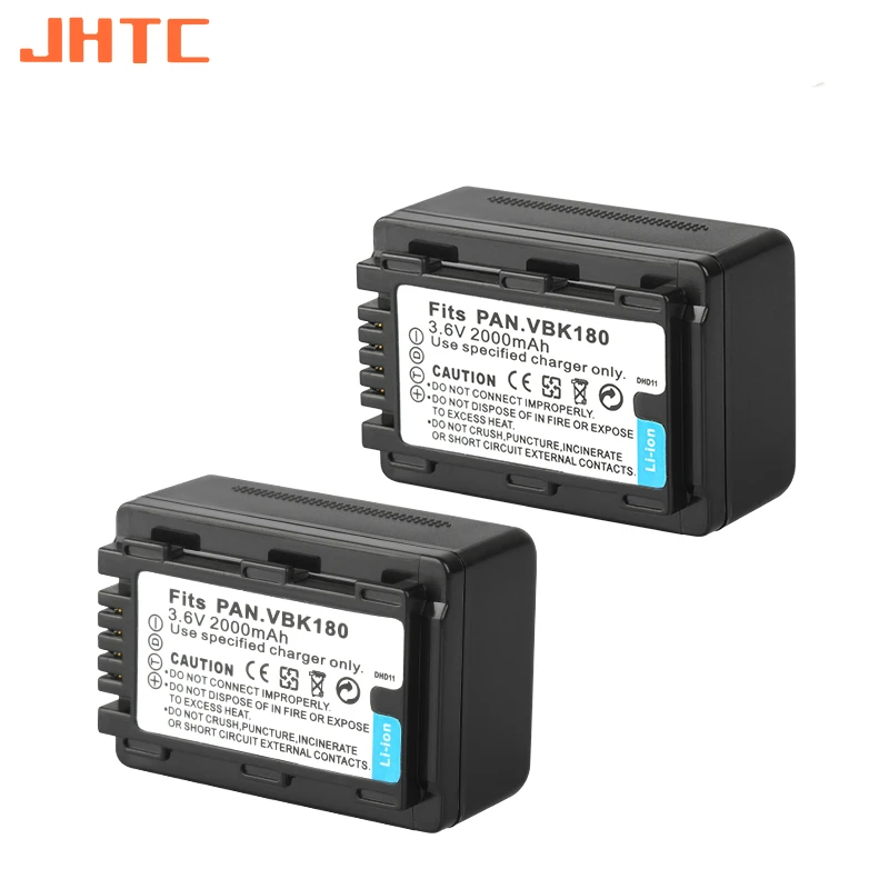 Аккумулятор для камеры VW VBK180 VWVBK180 VW-VBK180 2000 мАч Panasonic SDR-S45 S50 S50A S50K S50N S70 S70K S70S S70N S71